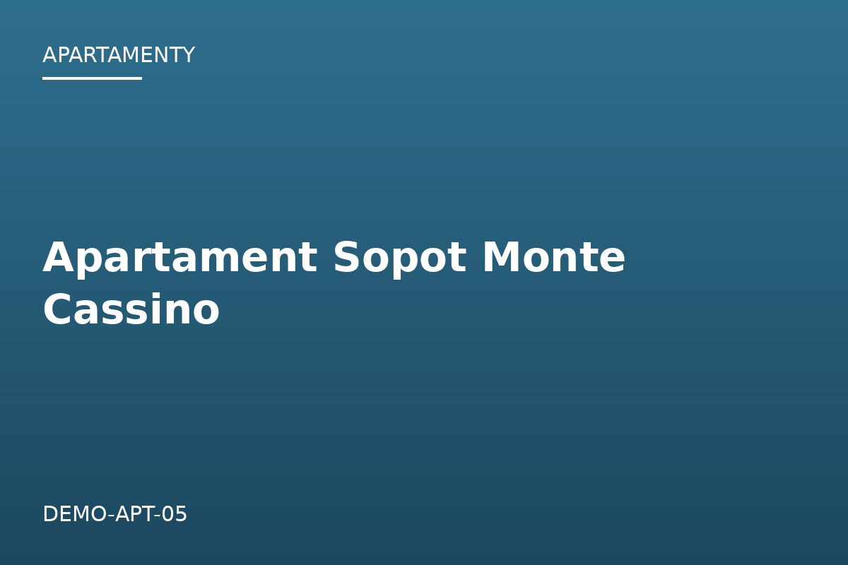 Apartament Sopot Monte Cassino