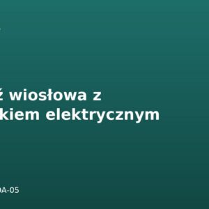 Łódź wiosłowa z silnikiem elektrycznym