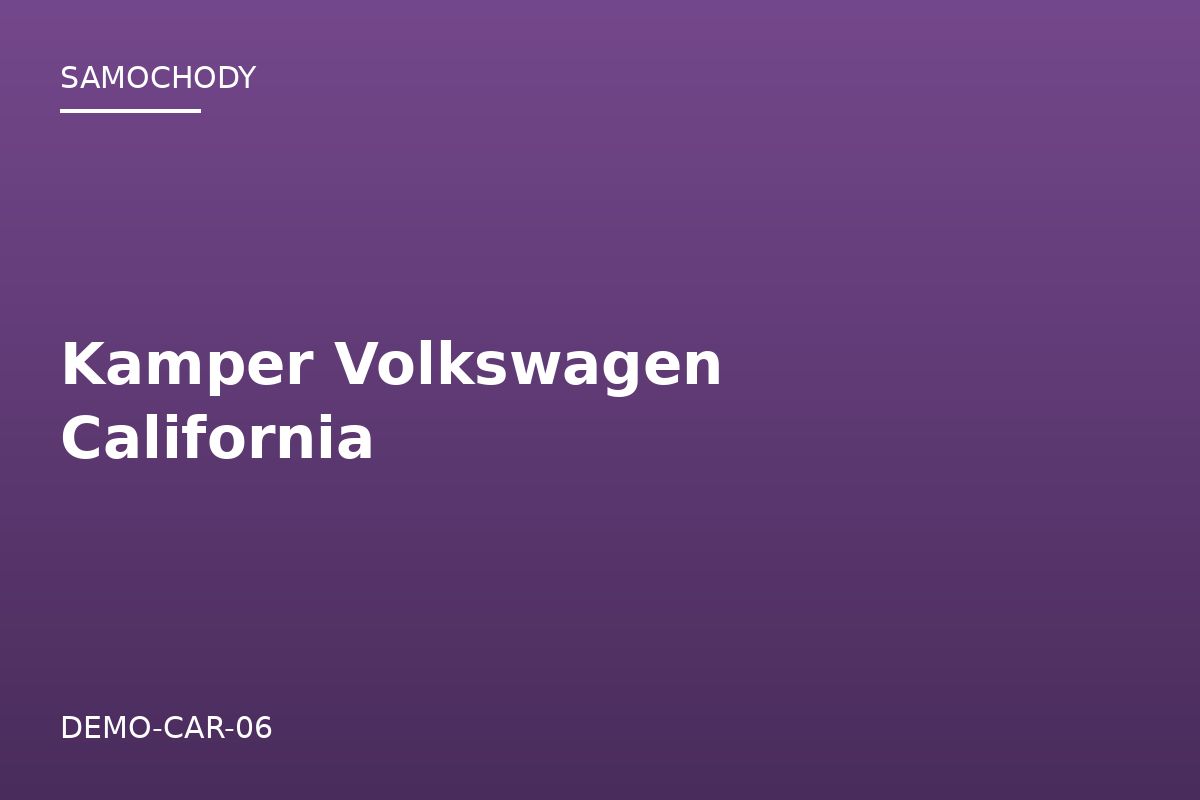 Kamper Volkswagen California