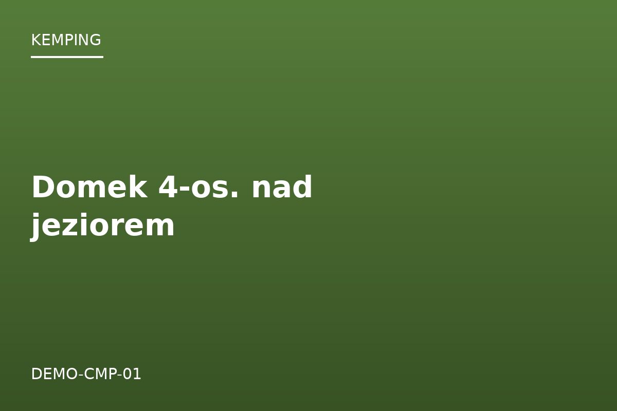 Domek 4-os. nad jeziorem